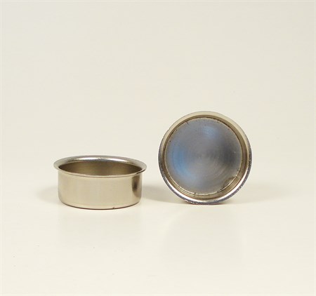 Metallinsats för värmeljus med krage